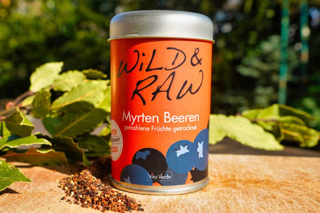 Vita Verde Bio Myrten Beeren gemahlen Dose Produktbild