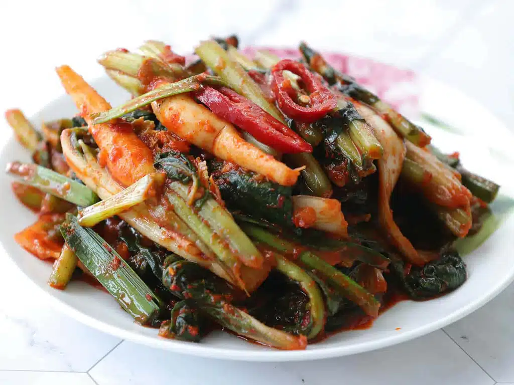 Roh-veganes kimchi.